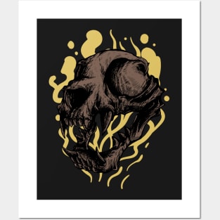 THe Cat Skull Posters and Art